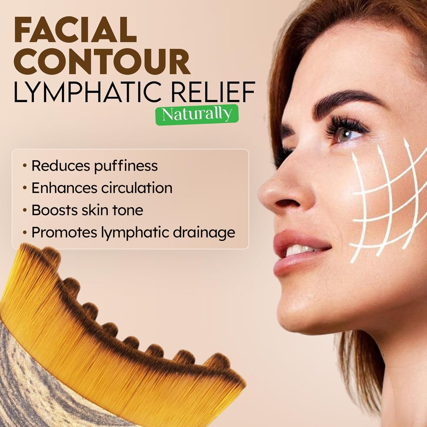 Livorya - Lymphatic Contour Face Brush